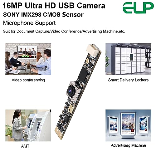 Webcamera_usb 16mp Autofocus USB Camera Module with Microphone for Computer Mini Lightburn Camera Micro USB Security PC Camera CCTV Video Laser IEights