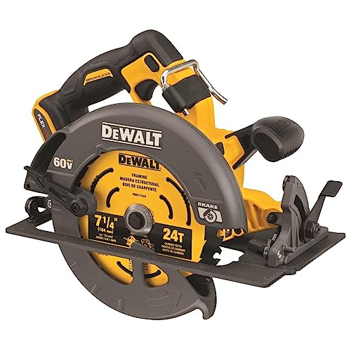 DEWALT FLEXVOLT 60V MAX* Circular Saw with Brake, 7-1/4-Inch, Tool Only (DCS578B) DEWALT