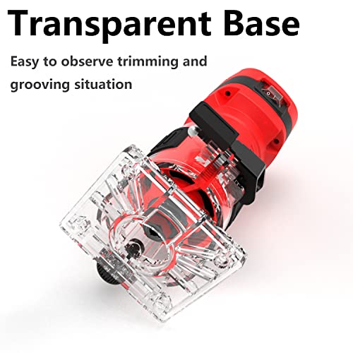 Wood Router Tool,Dobetter Routers for Woodworking, Compact Trim Router with 6 Wood Router Bits, 1/4" Collets and 8mm/12.7mm Adapter -DBTR550 Dobetter