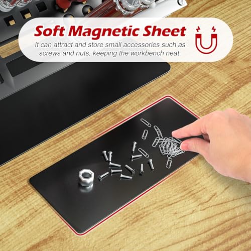 Vilaxing Screwdriver Organizer Holder Screwdriver Storage Rack for Desktop, Angle and Height Adjustable, Carbon Steel Tool Holder Shelf for rc Repair Vilaxing