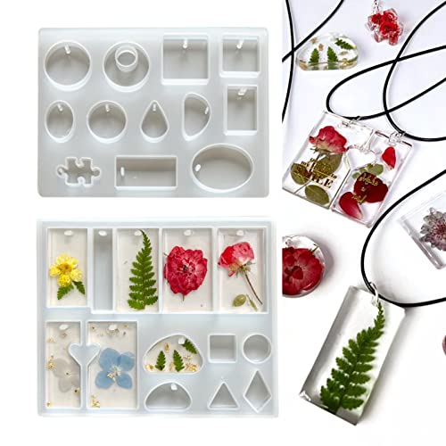 BooteeQue Resin Jewelry Molds, Earring Making Kit, Silicone Molds for Pendant, Keychain Charm Making and Earrings Necklaces Bag Charms DIY BooteeQue