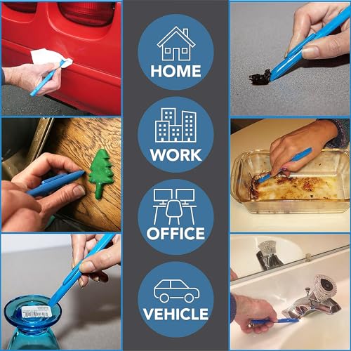 Scrigit Scraper Wide Blade No-Scratch Plastic Scraper Tool, 3 Pack - The Handy Multi-Use Scraping Tool for Removing Food, Labels, Stickers, Paint, Scrigit