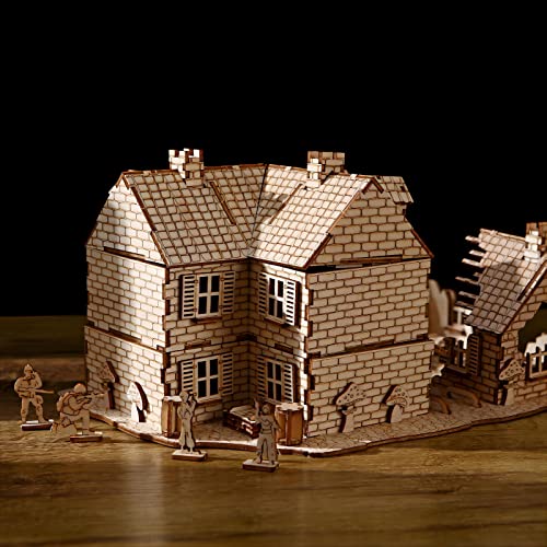 bennama 3D Wooden Puzzles War Zone 1942: Lane Warfare Model Kits, Brainteaser and Puzzle for Christmas/Birthday,Gifts for Adults and Teens to Build bennama