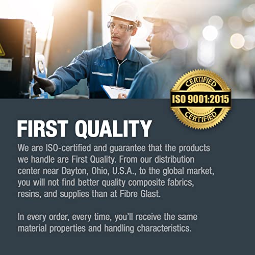 Fibre Glast Ultra Lightweight Carbon Graphite Veil Cloth – Sheer Sandable Surface Fabric Coat for Air, Car, Auto, Boat & Marine Repairs –Epoxy-Resin Fibre Glast