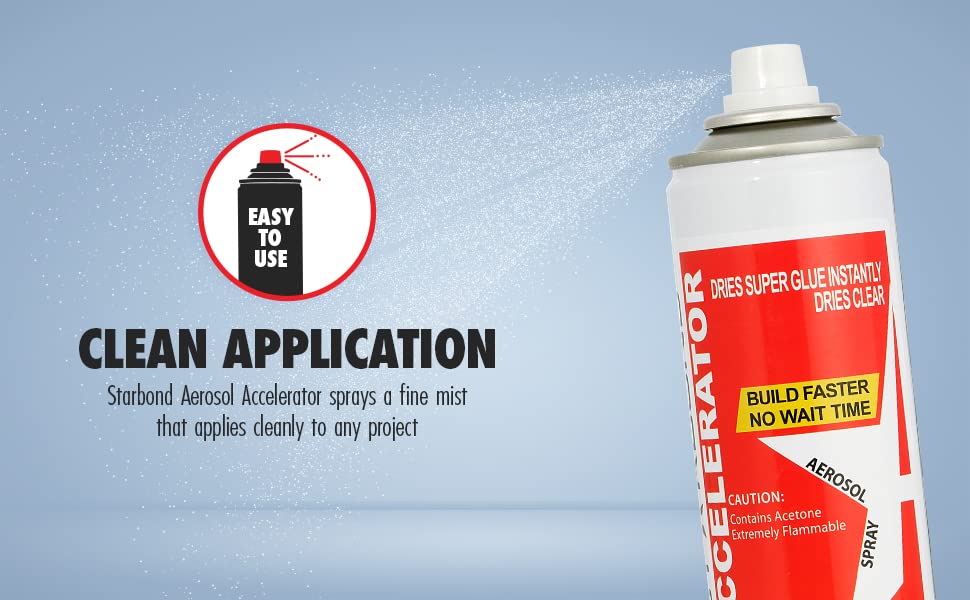 Starbond 2 oz. Thick CA Glue with 6 oz. Aerosol Activator Bundle (Premium Cyanoacrylate Super Glue) for Mitre Joint Bonding, Woodworking, Carpentry, STARBOND