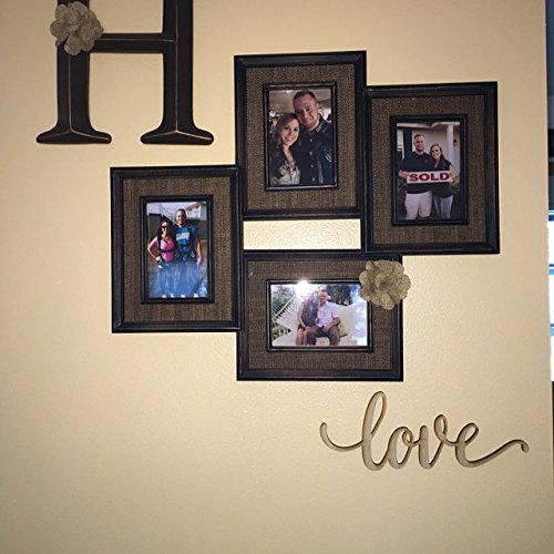 Love Wood Sign Home Décor Wall Art Unfinished 8" x 3" Woodums