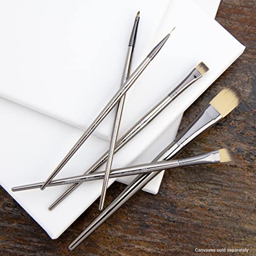 Royal & Langnickel Zen 5pc Standard Handle Brush Set, Includes - Wash, Oval Wash, Angular, Liner & Chisel Blender Brushes Royal & Langnickel