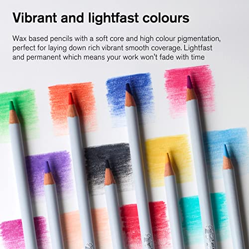 Winsor & Newton Studio Collection Artist Pencils, Color Pencils, Set of 24 Winsor & Newton