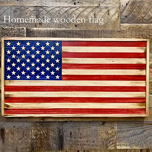 HADDIY 1 Inch Small Wooden Stars for Crafts,200 Pcs Unfinished Wood Star Cutouts Ornaments for Wooden Flags Making and Art Craft HADDIY