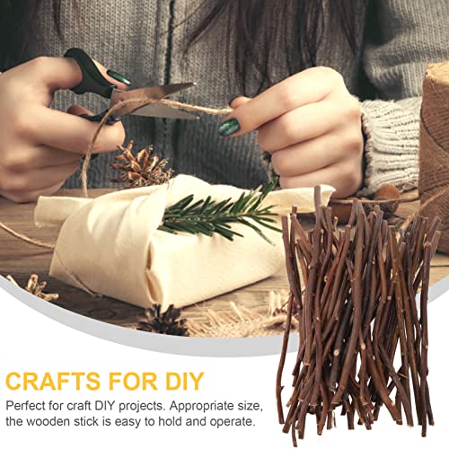 SEWACC 50pcs Branch Material Natural Wood Log Sticks Wooden Dowel Rod Cane Accessories Birch Wood Sticks Dry Wooden Sticks Vase Wood Crafts DIY SEWACC