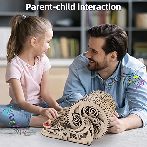 nicknack 3D Wooden Puzzles Model Kits for Adults Piano Mechanical Music Box Model Wooden Xylophone Toy nicknack