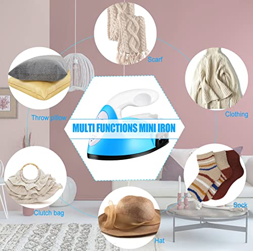 Mini Heat Press Small Iron Portable Heat Press Machine Mini Craft Iron with Charging Base Accessories for DIY T-Shirts, Shoes, Bag and Hats Heat ACHENYUANYUAN