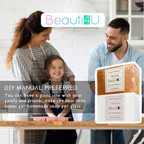 BEAUTI4U 2LB Honey Soap Base - Soap Making Supplies With Soap Making - Melt And Pour Soap Base - Melt And Pour Soap - Soap Making Supplies - Organic BEAUTI4U
