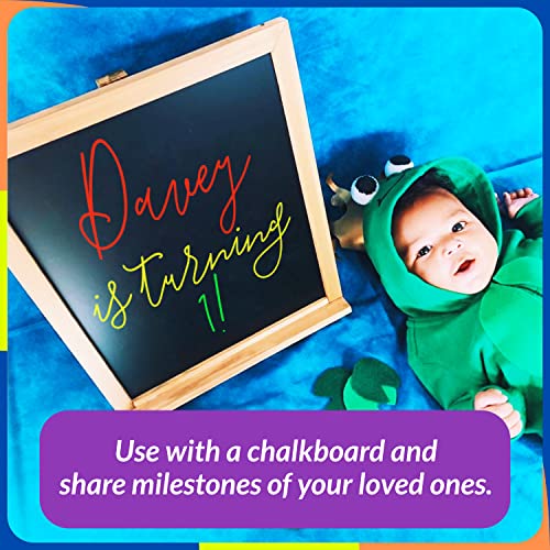 Funcils 10 Extra Fine Tip Chalk Markers for Chalkboard Signs, Blackboard, Window, Labels, Bistro, Glass, Car (10 Pack, 1mm) - Wet Wipe Erasable Ink Funcils