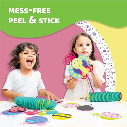 jackinthebox Junior. - Bugs and Bees Themed Art and Craft kit | 3-in-1 Craft Kit | Best Gift for Girls and Boys Ages 3 4 5 Years jackinthebox