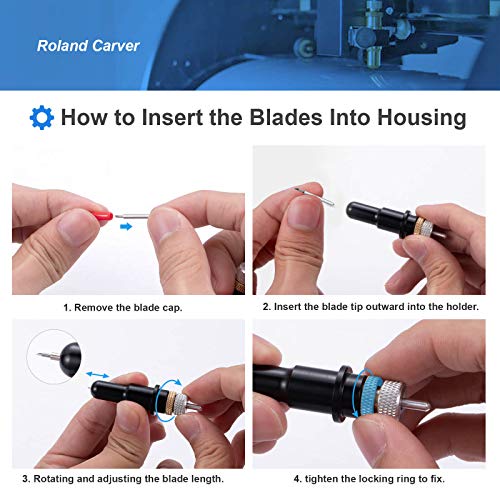 30PCS 60°Deep Cut Replacement Blades, STREWEEK, The Cutting Blades for Cricut/Explore Air/Air 2/Maker, Perfect for Cutting Medium Such as Vinyl STREWEEK