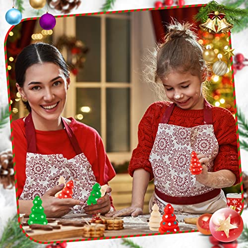 20 Pieces Unfinished Wooden Christmas Trees Mini Wooden Christmas Trees Wooden Trees for Crafts Mini Wooden Trees for DIY Arts Crafts Children Kid Blulu