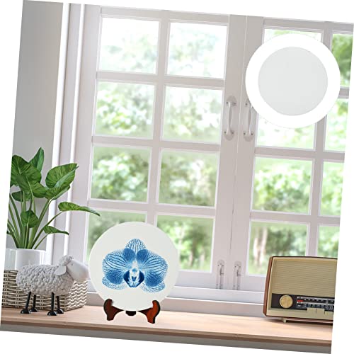 Tofficu Pottery White White Serving Platters Unfinished Ceramic Tiles Unfinished Ceramic Plate Dinner Decoracion para Mesa De Comedor Hand Ceramic Tofficu