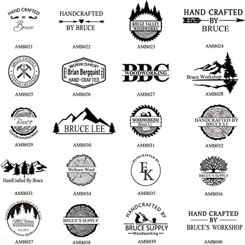 Custom Branding Iron for Woodworkers - Personalised Wood Burning Stamp by Arokimi (1"x1") Arokimi