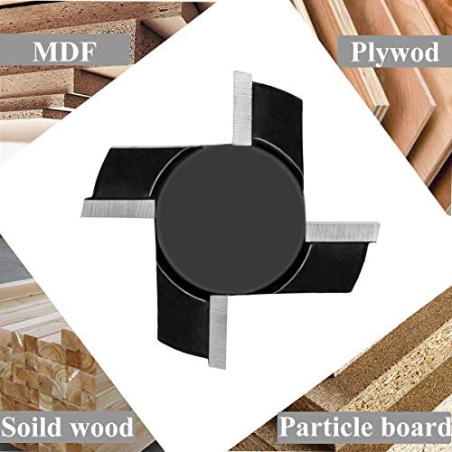 CNC Spoilboard Surfacing Router Bit, 1/2 Inch Shank Carbide Tipped Surface Planing Bottom Cleaning Cutter Slab Flattening Router Bit, Wood Milling Sugelary