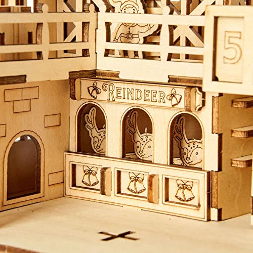 bennama 3D Wooden Puzzles Santa's Factory Model Kits, Brainteaser and Puzzle for Christmas/Birthday,Gifts for Adults and Teens to Build Combination bennama
