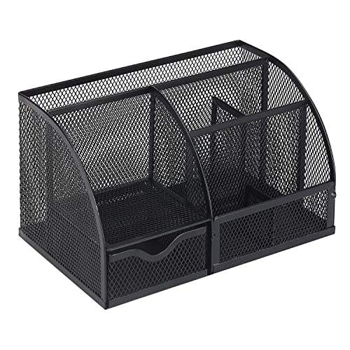 Mr. Pen- Mesh Desk Organizer, Black, Pen Holders Organizers, Desk Pencil Organizer, Pen /Pencil Holder, Pen Organizer for Desk Mr. Pen