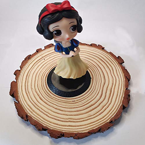 Natural Wood Slices Round Pine Wood Slabs 5 Pack Round Rustic Woods Slices 9"-11" Rustic Tree Bark Slice Weathered Log Disc Outdoor Country Barn BESTWD