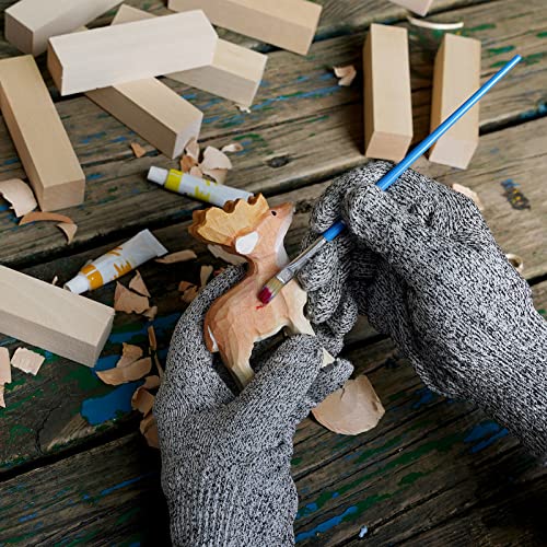 Basswood Carving Blocks, 16PCS Whittling Wood Blocks Wood Carving Kit with 2 Different Sizes, Bass Wood for Wood Carving Easy to Use, for Kids and K KERNOWO