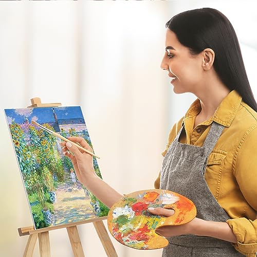 KEFF Canvases for Painting - 8x10 12 Pack Art Paint Canvas Panels Set Boards - 100% Cotton Primed Painting Supplies for Acrylic, Oil, Tempera & KEFF