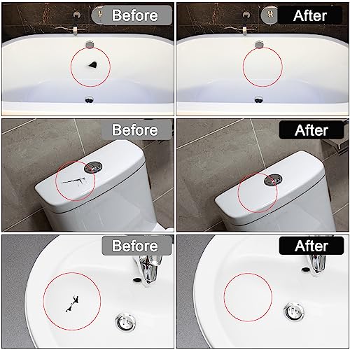 Tile, Granite and Marble Repair Kit(Color Match), 3.7 OZ Tub and Fiberglass Shower Repair Kit with Strong Adhesion, Porcelain Stone Repair Kit for LANBOKIT