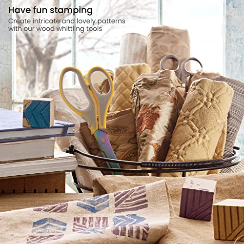 Arteza Wood Carving Tools Kit, 12 Cherry Wood Carving Tools with Steel Nozzles, Craft Supplies for DIY Projects ARTEZA