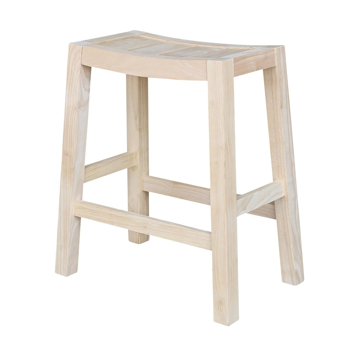 IC International Concepts International Concepts Ranch, 24-Inch, Ready to Finish Stool, Unfinished IC International Concepts