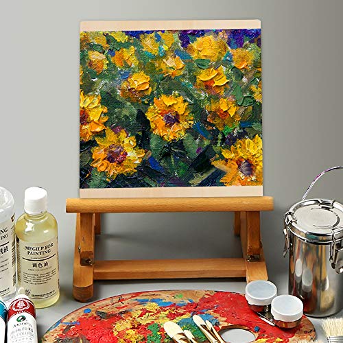 Owevvin 6 Pack 8 x 8 Inch Unfinished Wood Cradled - Wooden Canvas Panels Boards for Painting, Drawing and DIY Crafts Projects Owevvin