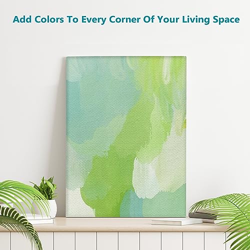 KEFF Canvases for Painting - 8x10 12 Pack Art Paint Canvas Panels Set Boards - 100% Cotton Primed Painting Supplies for Acrylic, Oil, Tempera & KEFF