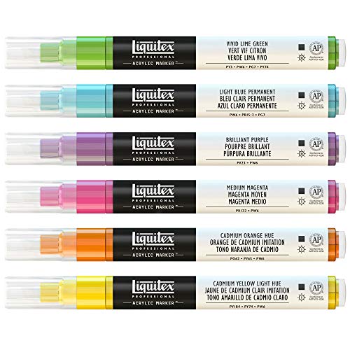 Liquitex Professional Paint Marker Set, 6 Piece, Vibrants Liquitex