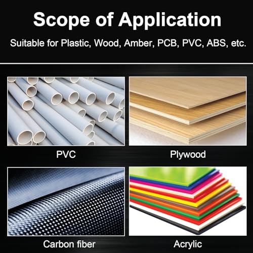 LAKIX 1/8" Shank End Mills CNC Router Bits, 40pcs, CNC Cutter Milling Carving Bit Set Including 2-Flute Flat Nose & Ball Nose End Mill, Nano Blue LAKIX