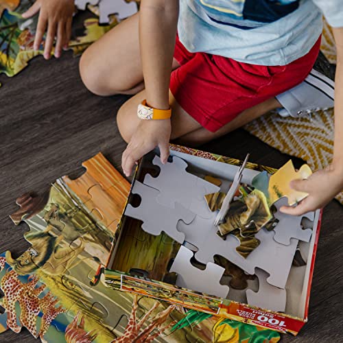 Melissa & Doug African Plains Safari Jumbo Jigsaw Floor Puzzle (100 pcs, over 4 feet long) Melissa & Doug
