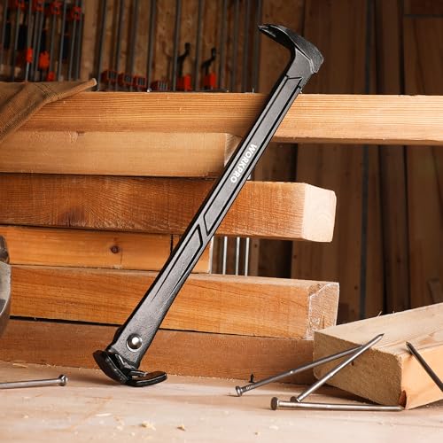 WORKPRO 13" Nail Puller, Cats Paw Pry Bar, Nail Remover Tool with Cats Paw and Rocking Nail Puller, Crowbar for Home Remodeling, Professional WORKPRO