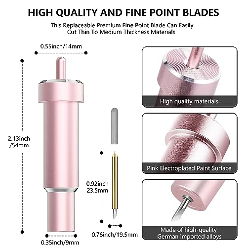 Premium Fine Point Blade Compatible with Cricut Maker 3/Maker/Explore 3/Explore Air 2/Air/One,Fine Point Blade Housing for Slicing Cuts Glitter UTNVBTR