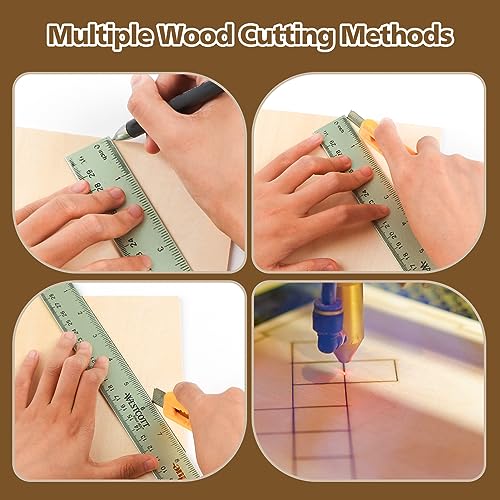 Basswood Sheets 1/16 x 12 x 12 inch - 1.5mm Basswood Sheets Plywood Sheets, 48Pcs Square Unfinished Wood Board for DIY Crafts, Laser Cutting, Wood Adrattnay