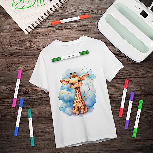 REALIKE Dual Tip Infusible Pens for Cricut Joy, 36 pcs Sublimation Markers Pens Set Compatible with Cricut Joy Machine (0.4 Tip & 1.0 Tip) REALIKE