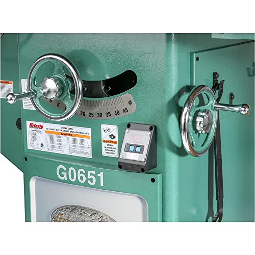 Grizzly Industrial G0651-10" 3 HP 220V Heavy Duty Cabinet Table Saw Grizzly Industrial