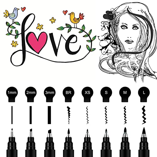 GETHPEN Calligraphy Pens,Hand Lettering Pens, Calligraphy Brush Pen set for Beginners Writing, Sketching, Scrapbooking, Journaling, Soft and Fine GETHPEN