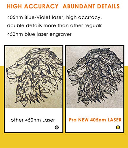 LaserPecker 1 Pro (Suit) Laser Engraving Machine, Laser Engraver Mini 405nm Wavelength Laser Etcher, 0.15mm High Precision Engraver for Felt Leather LaserPecker