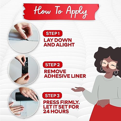 XFasten Tape Measure with Adhesive Back, 0.5-Inch x 12-Feet (2-Pack) Left to Right Peel and Stick Measuring Ruler Tape for Workbench, Woodworking, XFasten