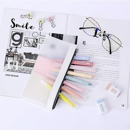 Mr. Pen- Clear Pencil Pouch, 3 Pack, Clear Pencil Case, Pencil Bags, Clear Pouch, Pencil Case for Kids Pencil Case, Clear Makeup Pouch, Kids Pencil Mr. Pen