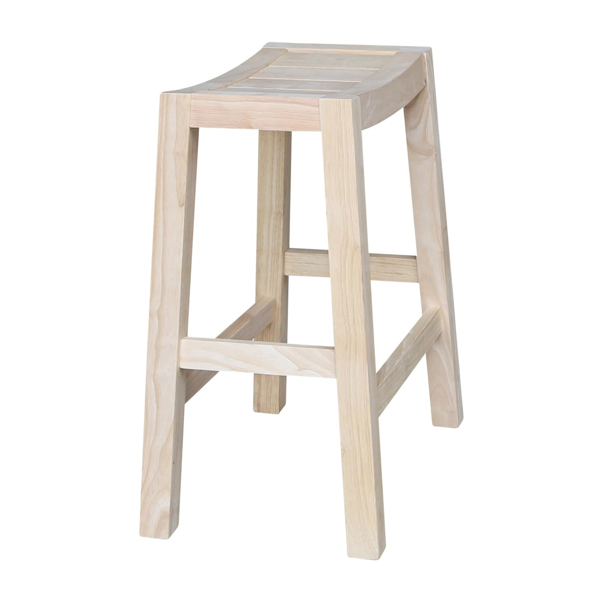 IC International Concepts International Concepts Ranch, 24-Inch, Ready to Finish Stool, Unfinished IC International Concepts