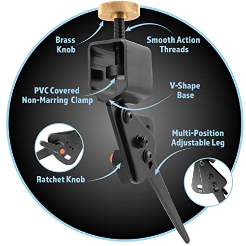 Pro Grind Multi-Grind Sharpening Jig with Setup Blocks for Multiple Tool Grinds and For Use with Sharpening Systems that Use Pocket V-Arm Attachments Peachtree Woodworking Supply