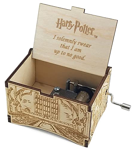 TheLaser'sEdge, Hogwarts Castle, Harry Potter Music Box with Hedwig's Theme - Solemnly Quote TheLaser'sEdge
