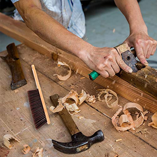 Hand Broom, Dust Brush, Horse Hair Brush with Wood Handle, Duster for Counter, Bench, Car, Furniture, Bed, Woodworking Cleaning Koqkoqyy It's So Good to Be Your Choice